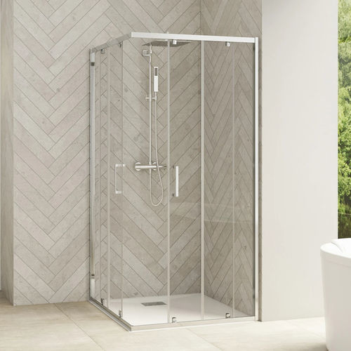 Parete doccia scorrevole - Smart Design A/C - Kinedo - rettangolare / a nicchia / in vetro Securit®