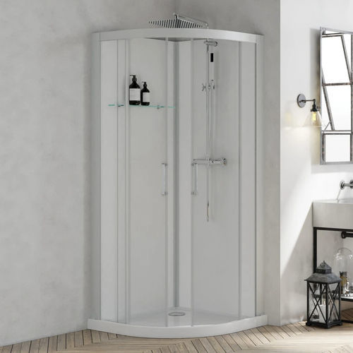 Box doccia in vetro - Brooklyn R90 - Kinedo - con porta scorrevole / quadrato / termostatico