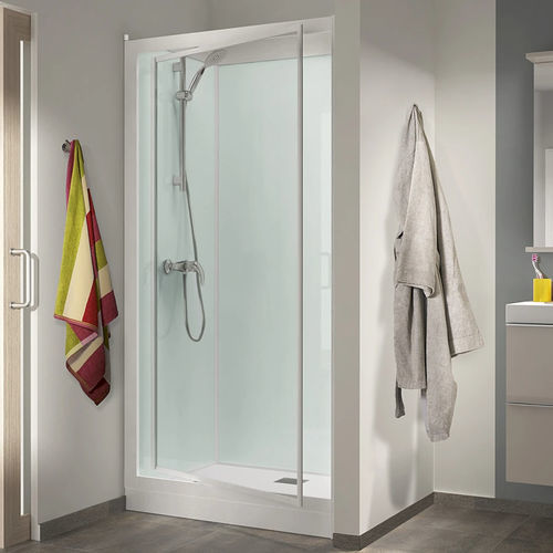 Box doccia in vetro - Kineprime 100 - Kinedo - in alluminio laccato / con porta pivotante / rettangolare