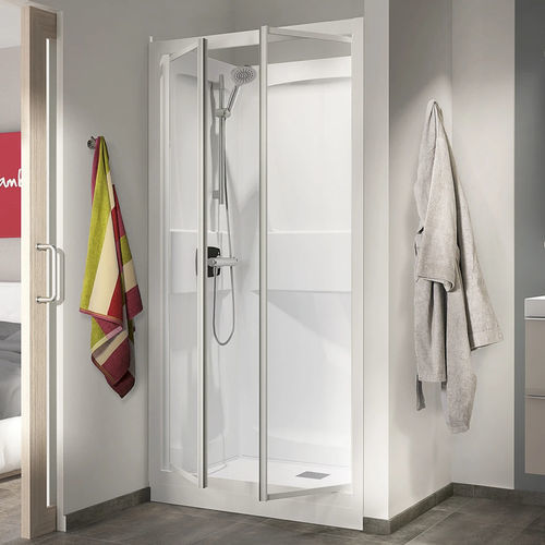 Box doccia in vetro - Kineprime 100 - Kinedo - in alluminio laccato / con porta pivotante / rettangolare