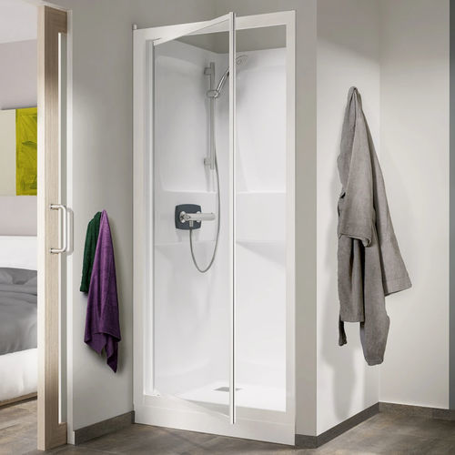 Box doccia in vetro - Kineprime C - Kinedo - in alluminio laccato / con porta pivotante / a nicchia