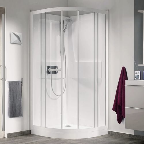 Box doccia in vetro - Kineprime R80 et R90 - Kinedo - in alluminio laccato / con porta scorrevole / con porta pivotante