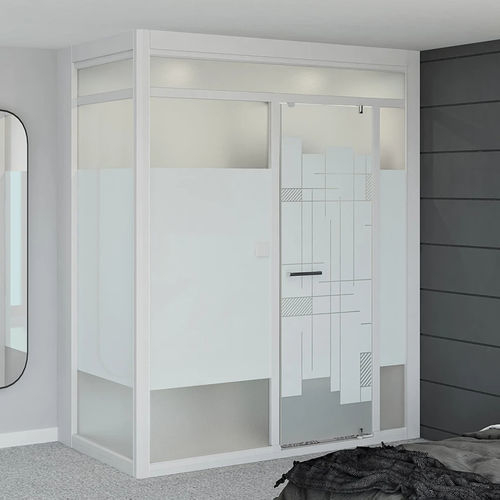 Doccia in vetro - Modulo Luxe - Kinedo - a porte scorrevoli / a nicchia / in vetro fumè