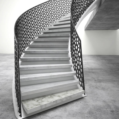 Scala di gamma superiore - ARABESQUE - EeStairs - curva / da interno / design originale