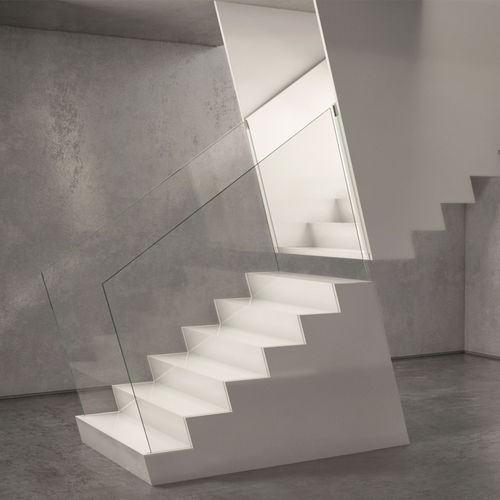 Scala di gamma superiore - MIRROR - EeStairs - dritta / da interno / contemporanea