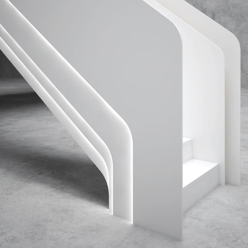 Scala di gamma superiore - TRON - EeStairs - dritta / da interno / design originale