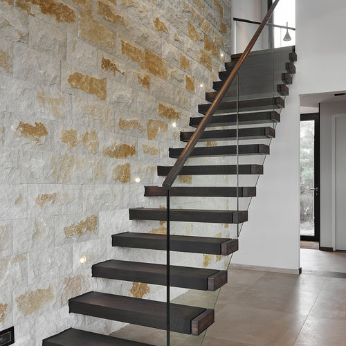 Scala di gamma superiore - RIETEILAND OOST, AMSTERDAM - EeStairs - dritta / con gradini in legno / per uso residenziale