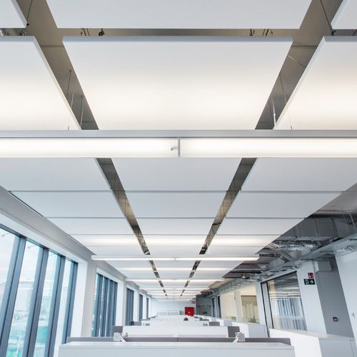 Controsoffitto in lana di roccia - ECLIPSE® - ROCKFON - a quadrotte / ad isola / per ufficio