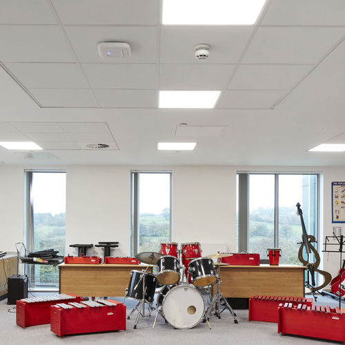 Pannello acustico per controsoffitto - BLANKA® DB 46 - ROCKFON - in lana di roccia / rettangolare / liscio