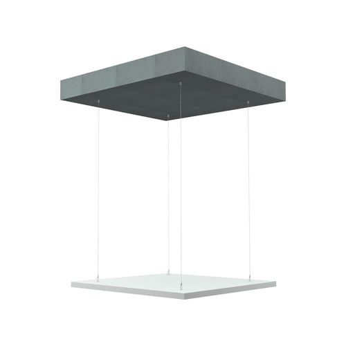 Pannello acustico sospeso - ECLIPSE - ROCKFON - per soffitto / in alluminio / quadrato