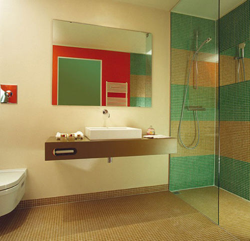 Bagno contemporaneo - eurocomponents spa - in cemento armato / per hotel / prefabbricato