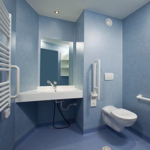 Bagno contemporaneo - eurocomponents spa - in cemento armato / per ospedale / prefabbricato