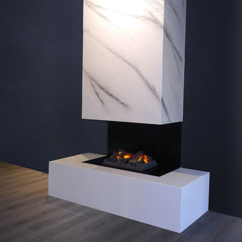 Camino elettrico - TRILATO COMPATTO ACQUA - MAISONFIRE - a pavimento / da terra / ad isola