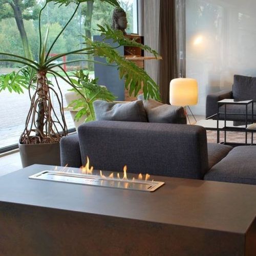 Bruciatore a bioetanolo rettangolare - 80 - MAISONFIRE - contemporaneo / da incasso / da tavolo