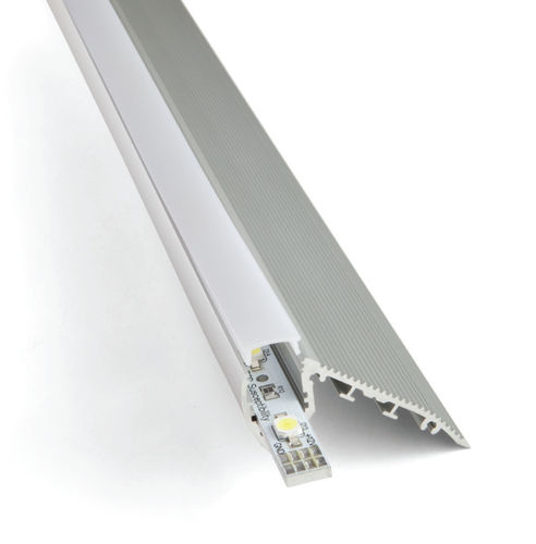 Profilo per gradini in lega d'alluminio - ALU STAIR NANO - Ledson - con profilo illuminato a LED