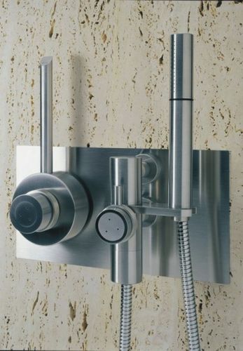 Miscelatore da doccia - CB432 - MGS Progetti - da incasso / termostatico / in acciaio inossidabile