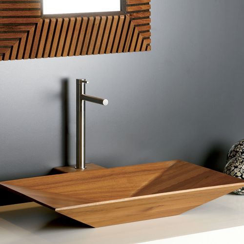Miscelatore per lavabo - MB236 - MGS Progetti - da appoggio / in acciaio inossidabile / da bagno