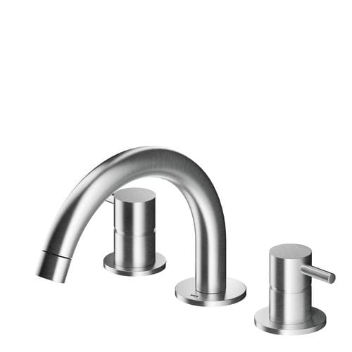 Miscelatore doppio comando per lavabo - MB249 - MGS Progetti - da appoggio / in acciaio inossidabile / da bagno