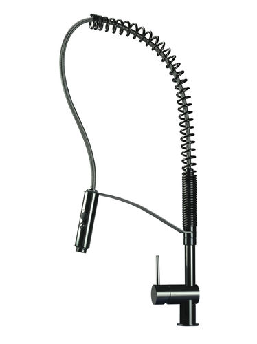 Miscelatore da appoggio - VELA LD - MGS Progetti - in acciaio inossidabile / da cucina / 1 foro