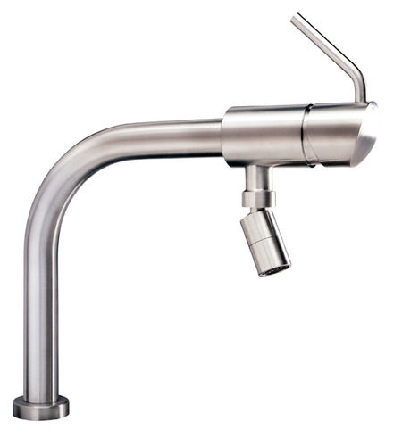 Miscelatore da appoggio - BOMA S - MGS Progetti - in acciaio inossidabile / da cucina / 1 foro