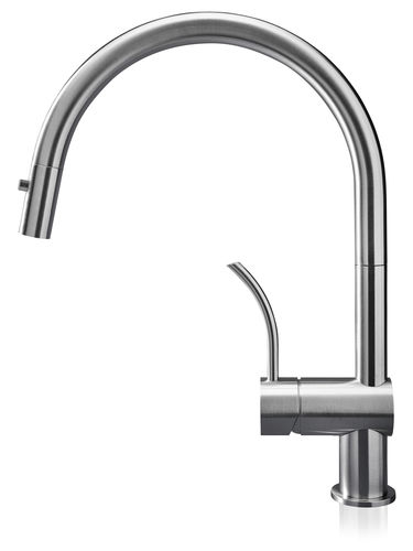 Miscelatore da appoggio - VELA PD - MGS Progetti - in acciaio inossidabile / da cucina / 1 foro