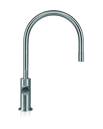 Miscelatore da appoggio - SPIN E - MGS Progetti - in acciaio inossidabile / da cucina / 1 foro