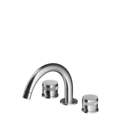 Miscelatore doppio comando per lavabo - MB282 - MGS Progetti - da appoggio / in acciaio inossidabile / da bagno