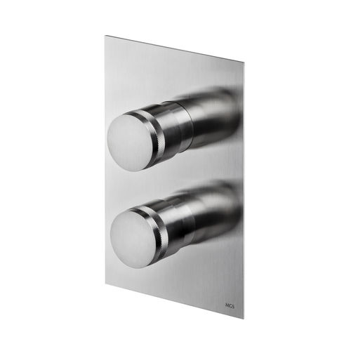 Miscelatore doppio comando per doccia - MB439/MB440 - MGS Progetti - da incasso / termostatico / in acciaio inossidabile