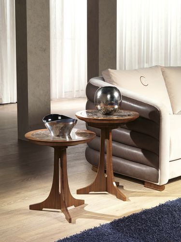 Tavolo d'appoggio contemporaneo - TL50 TL51 DESYO  - CARPANELLI - in legno / rotondo / per uso residenziale