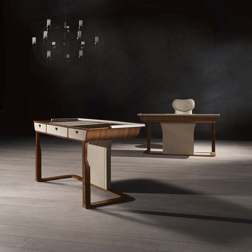 Scrivania contemporanea - SC27 DESYO  - CARPANELLI - in legno / in pelle