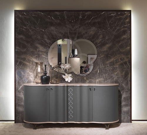 Credenza contemporanea - CR60B MISTRAL  - CARPANELLI - in legno / in pelle / grigia