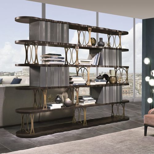 Scaffale contemporaneo - LB46B MISTRAL - CARPANELLI - in legno / nero