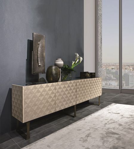 Credenza contemporanea - CR63 SQUARE  - CARPANELLI - in legno esotico