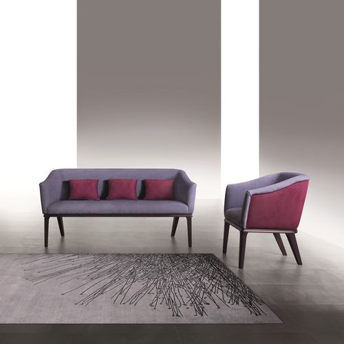 Divano contemporaneo - DI53 CLUB  - CARPANELLI - in tessuto / viola