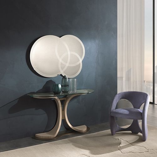 Consolle contemporanea - MB62 MISTRAL  - CARPANELLI - in legno / in vetro / ovale