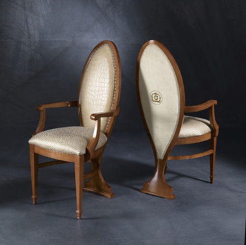 Sedia classica - SE45  - CARPANELLI - da interno / in pelle / con supporto in legno