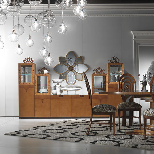 Credenza classica - CR38C DALÌ  - CARPANELLI - in noce / in legno massiccio / in legno di rosa