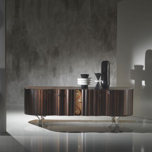 Credenza contemporanea - CR40 MISTRAL  - CARPANELLI - in ebano / in metallo