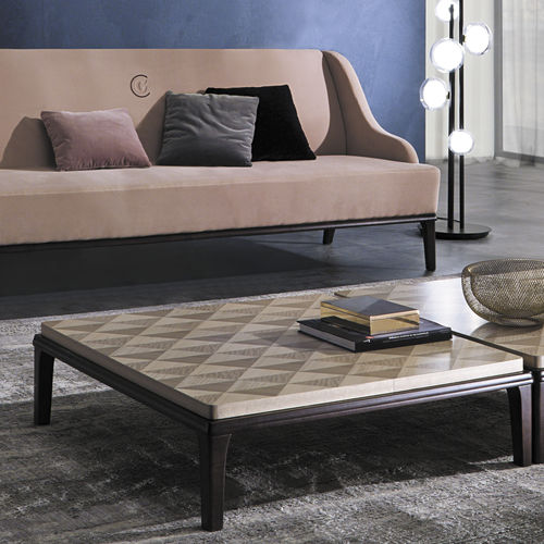 Tavolino basso classico - TL61 SQUARE  - CARPANELLI - in legno / in marmo / quadrato