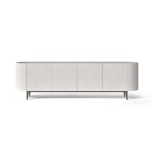 Credenza contemporanea - CR67 ALFEA LIGHT TAY - CARPANELLI - impiallacciata in legno / in vetro / in marmo