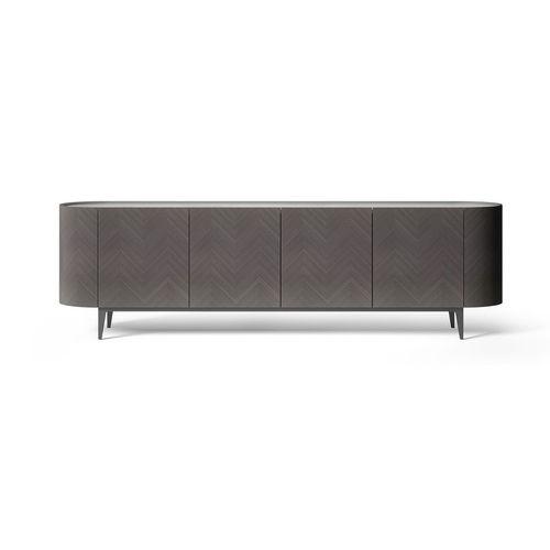 Credenza contemporanea - CR68 ALFEA DARK TAY - CARPANELLI - impiallacciata in legno / in vetro / in marmo