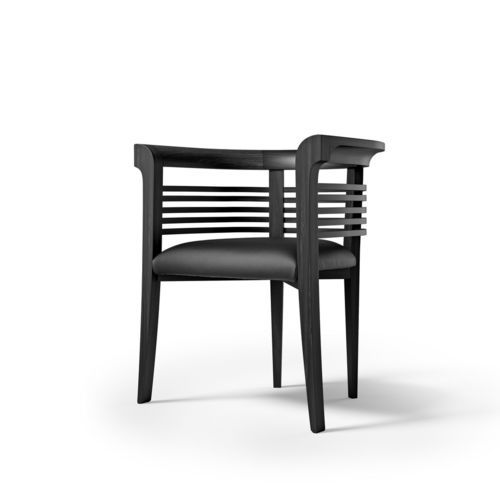 Sedia contemporanea - PO79 DOLFIN - CARPANELLI - da interno / in tessuto / con supporto in legno massiccio