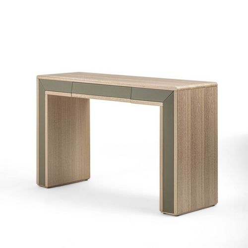 Consolle contemporanea - MB68 GALILEO LUX - CARPANELLI - in eucalipto / in pelle / con supporto in legno