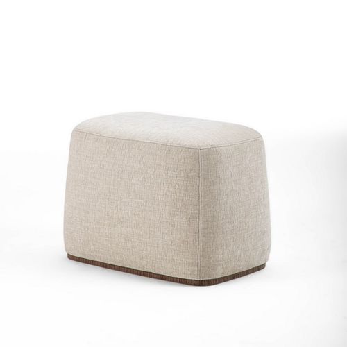 Pouf contemporaneo - PO91 ALMA - CARPANELLI - in tessuto / in pelle / rettangolare