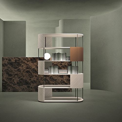 Libreria modulare - LB52 GAE - CARPANELLI - contemporanea / per ufficio / in noce