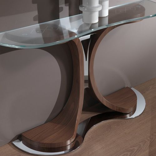 Consolle contemporanea - MB45 MISTRAL  - CARPANELLI - in vetro / in noce / in acero