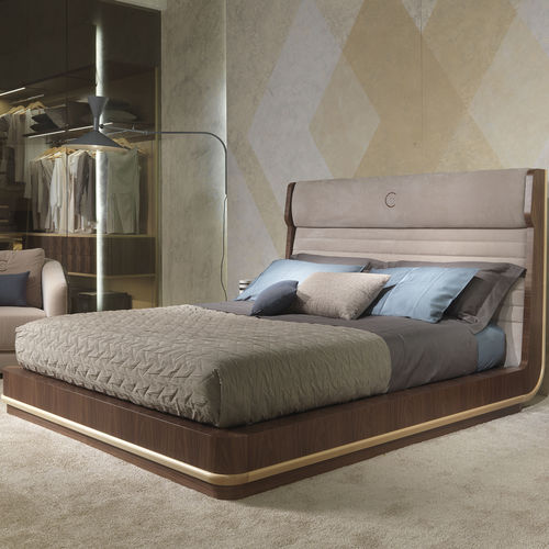 Letto matrimoniale - LE26 GALILEO - CARPANELLI - contemporaneo / con testiera imbottita / in legno