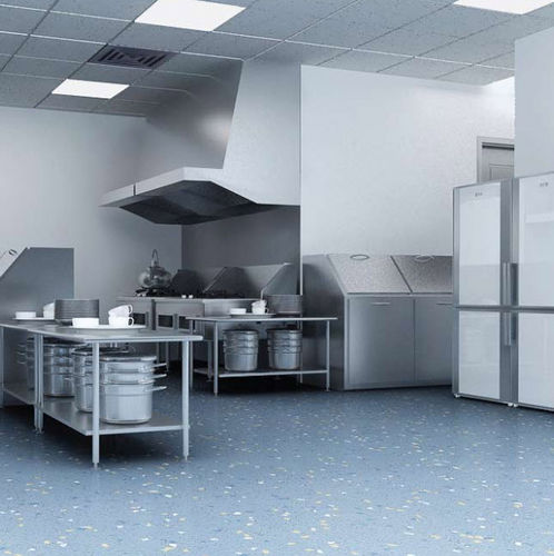 Pavimento in vinile - CANOPUS®  - Responsive industries Ltd. - per il settore terziario / liscio / aspetto cemento