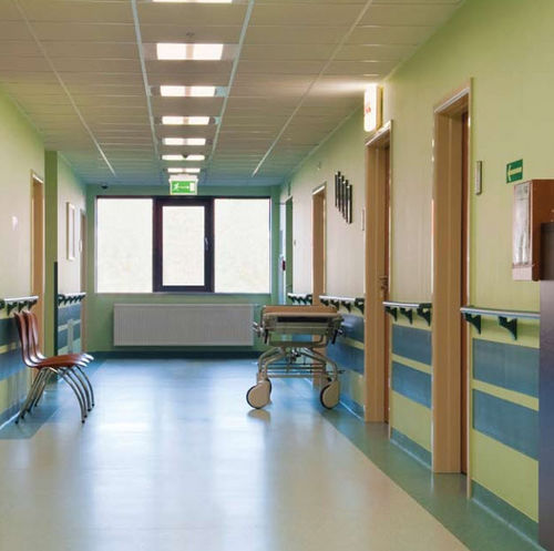Pavimento in vinile - PETRA RQ® - Responsive industries Ltd. - per struttura sanitaria / cerato / aspetto cemento