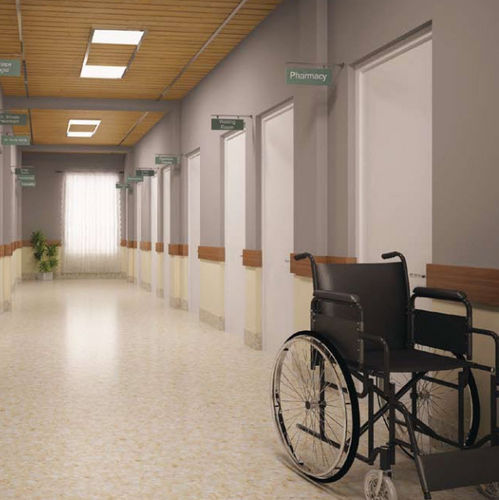 Pavimento in vinile - RAPID RQ® - Responsive industries Ltd. - per struttura sanitaria / in rotoli / liscio